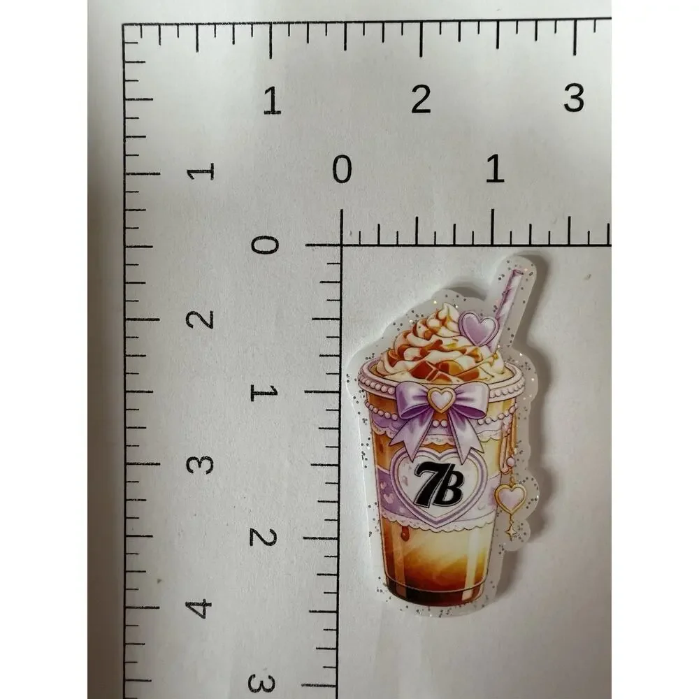 7 Pc Seven Brew Acrylic Flatbacks